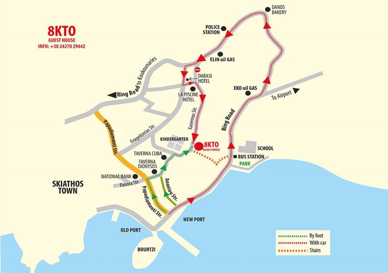 8Kto Hotell Skiathos stad Exteriör bild